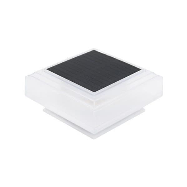 Solcellelampe for gjerdepåle, solcellelampe for søyle, solcellelamper for gjerde utendørs, vanntett IP65 varmhvit for uteplass gjerdepåle