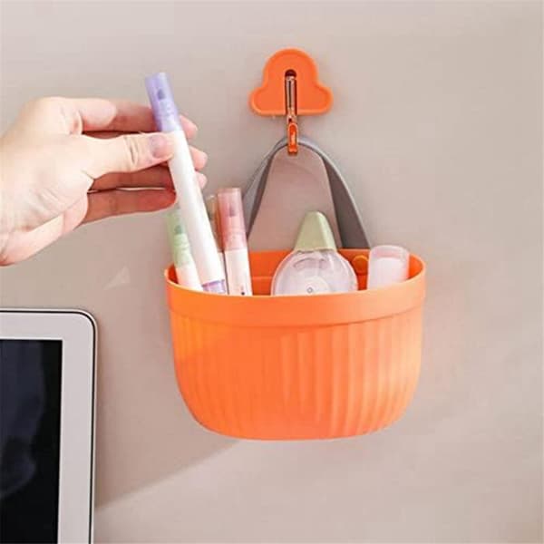 Hanging Storage Basket for Kitchen, Easy to Install, Strong Bearing Capacity for Office and School Kitchen Utensils