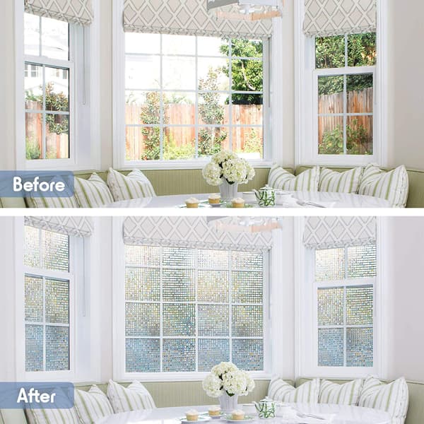 3D Window Film Self-Adhesive Window 45x100cm Electrostatic Protec