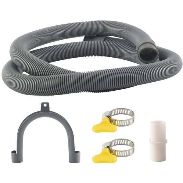 Drain Hose Extension Kit Universal Washing Machine Hose 1.5M, Includes Bracket Hose Connector and Clamps Drain Hoses