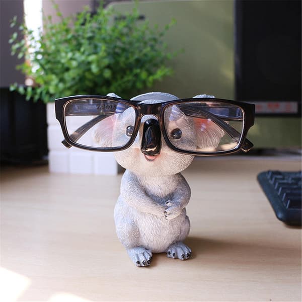 Cute Koala Glasses Holder, Funny Eyeglass Stand, Decorative Accessory for Desk, Home, and Office