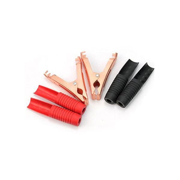 Alligator Clips for Quick Start Booster Battery Charger (Black + Red) 2 pcs, 200A