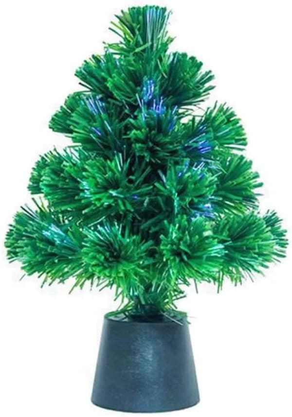 Mini Christmas Tree with USB Powered Colored Fiber Optic Christmas
