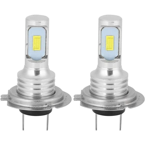 Tåkelyspære, 2 stk 80W 6000K Universal H7 LED Tåkelyspære Hvit DC 12-24V