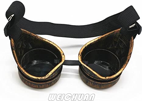 Uudet Retro Steampunk -lasit Gothic Punk Cosplay -lasit (Pronssi)