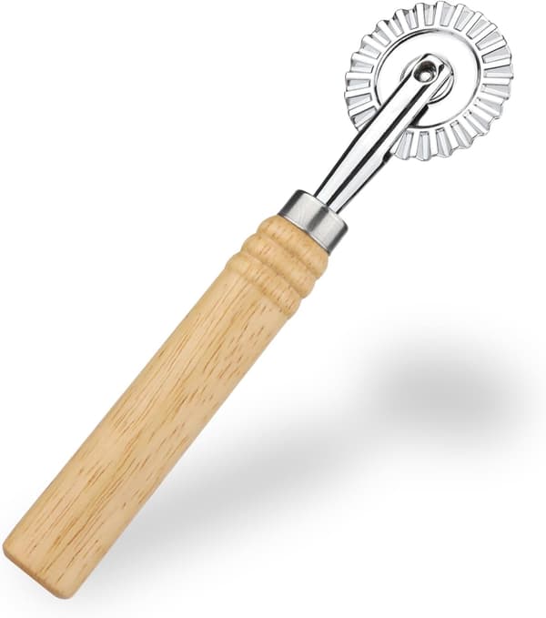 Pizzahjul, Pizzakutter med trehåndtak, Deigrulle, Bakeredskap