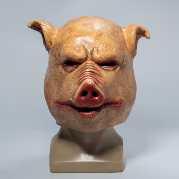 Latex Pig Mask, One Size, 26*30*25cm