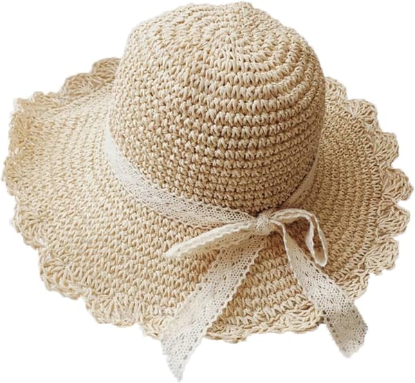Sommer Strand Solhatte til Kvinder Bred Skygge Sammenfoldelige Rejse Bucket Hatte UPF 50+