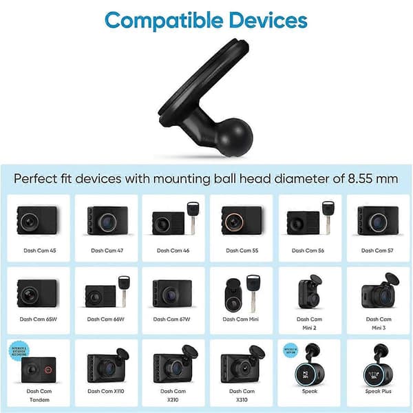 PCS lavprofil klæbemontering til Dashcam-montering til Dash Cam Mini 2 Mini 3/45/46/47/55/56/57/65W/66W/67W/X110