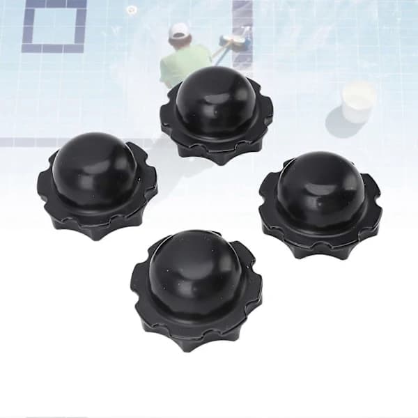 4 stk. Erstatningspropper til boblebad til Lay-Z-Spa Bestway P6575 Holdbare sorte propper Jacuzzi-tilbehør til Whirlpool Sp