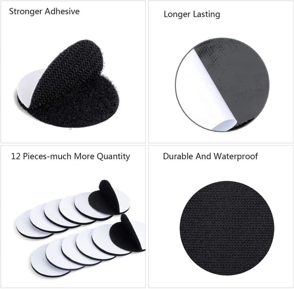 12 stk selvklebende tape, 3,8 cm x 3,8 cm selvklebende greptape, Dou