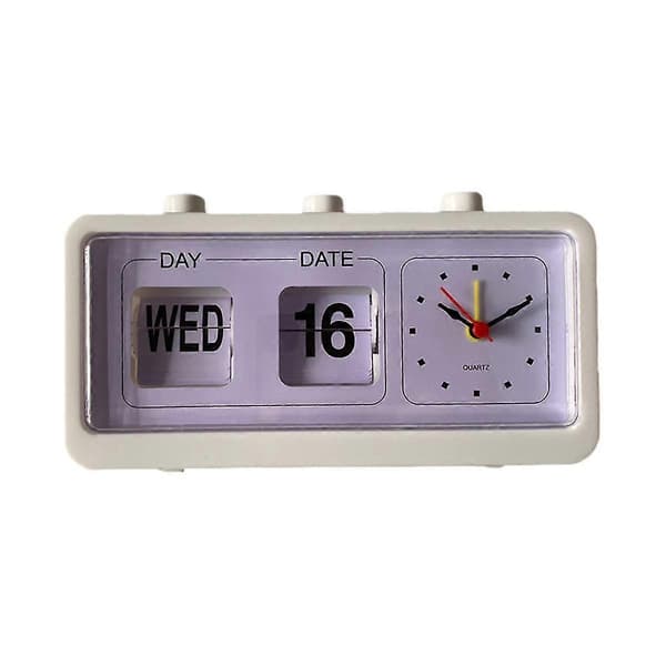 Mechanical Alarm Clock Novelty Flip Clock Desk Digital Clock with Calendar Clock Home Decor Retro