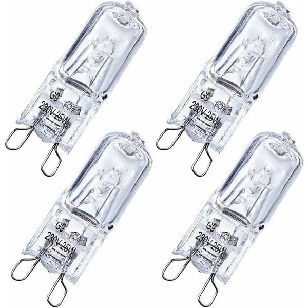 G9 Halogen Bulb 25W 4-pack Compatible with various brands [JUN]