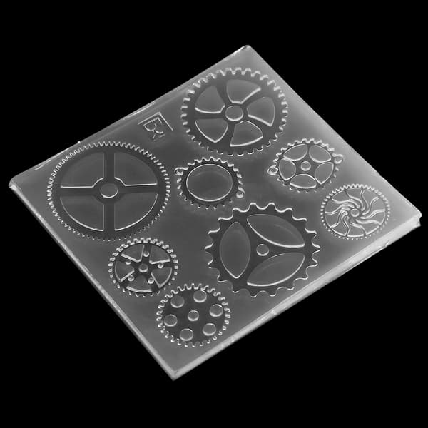 Gearform 3D Chokoladekage Fondant Silikoneform Sæt 4 Dele
