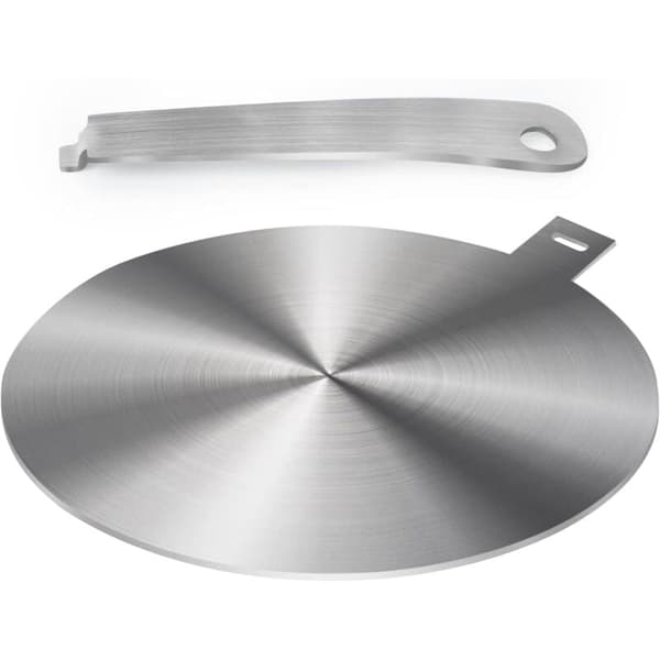 Induction Adapter, Induction Hob Conversion Plate, Heat Diffuser Plate, with Detachable Handle and Base (24cm)-XS8-