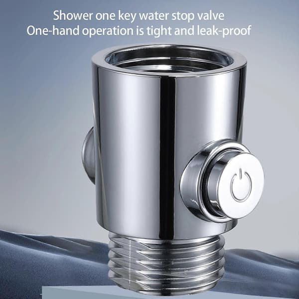 Bärbara duschventiler Knapptyp 1/2 tums vattenflödeskontrollventiler för enkel installation Bidet Sprayer Använd vit Vit White