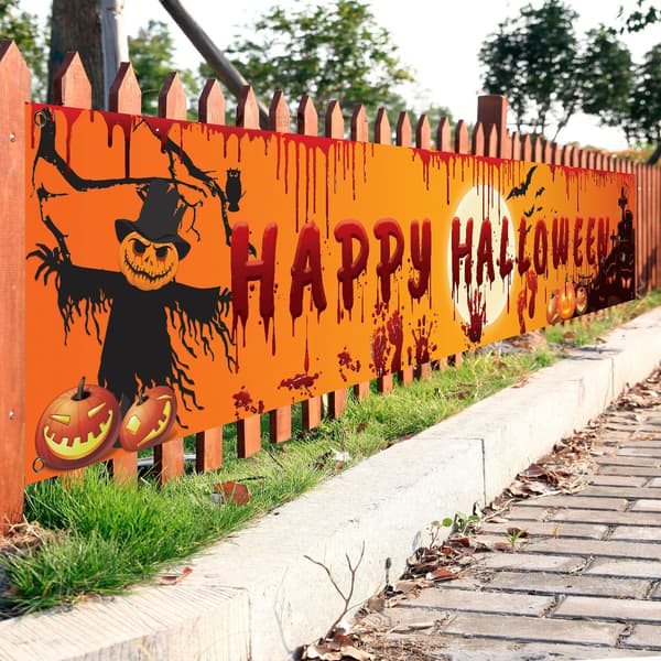 Halloween-festbanner havepynt blodig hånd Ba