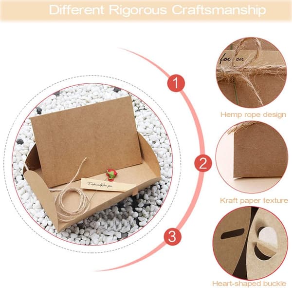 Retro Kraftpapper Torkade Blommor, DIY Kreativ Välsignelse