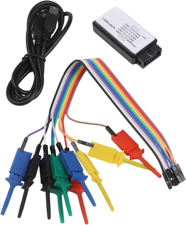 USB ARM/FPGA 24M 8 Logikanalysator för utveckling, prover, kanaler, intelligent multiprotokollanalys