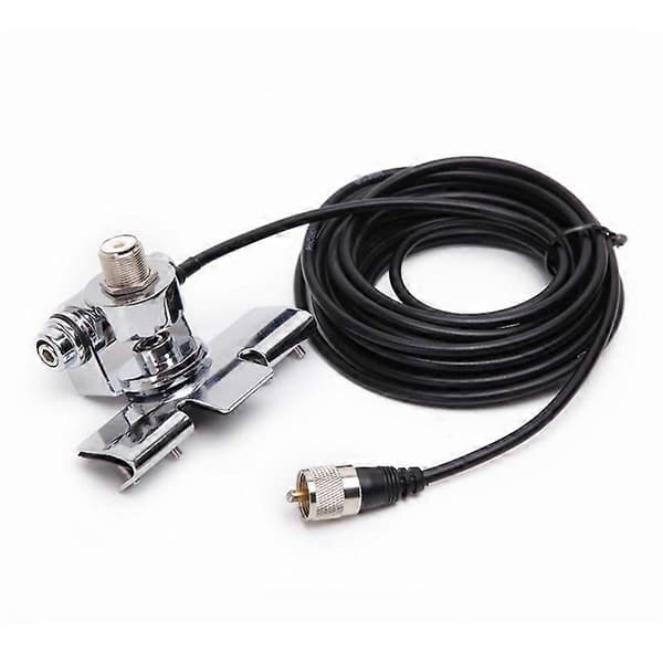 RB-400 Car Antenna Mount with 5M Cable Silver Adjustable Angle Trunk Lid Fits for QTY Mo