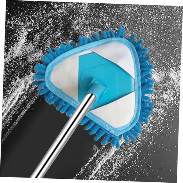 Mini Triangular Mop Rotatable Extendable Handle Easy Cleaning Tool