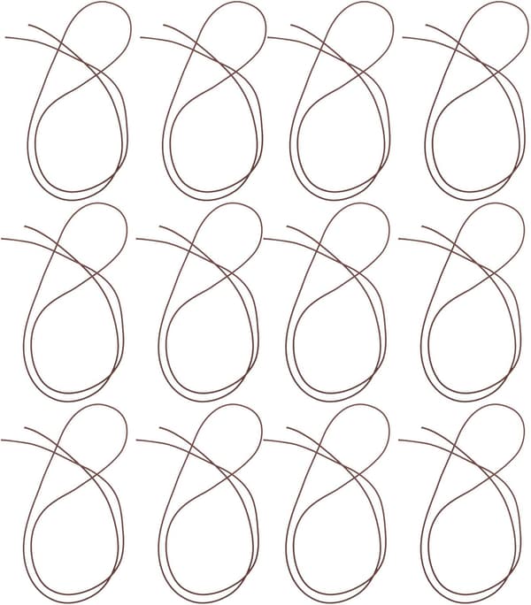 15 stk. elastisk snor til notesbog, dagbog, planlægger, bogmærke, scrapbog, bogbinding