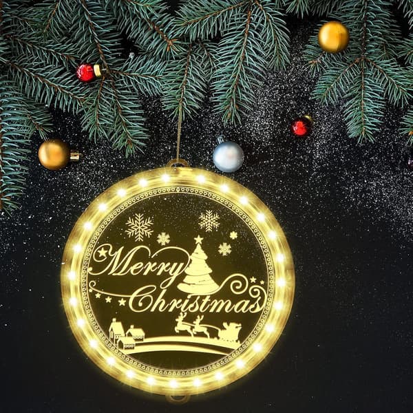 Christmas Tree Christmas Decorative Window Light, Background String