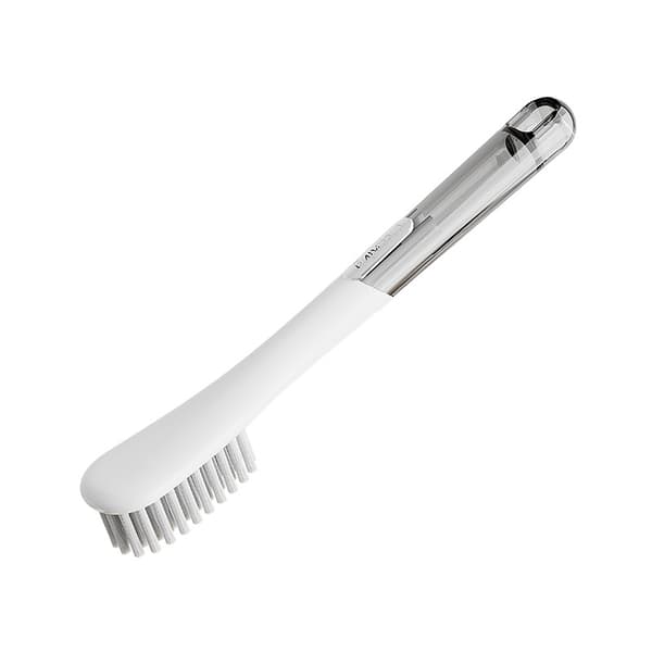 Classic White Shoe Brush - Small Size for Gentle Cleaning