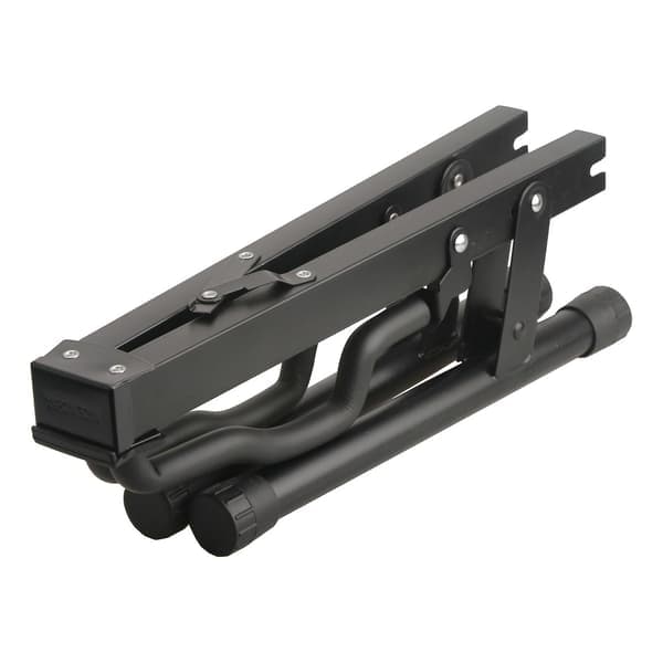 Sort Guitarstativ i Jern - Unikt Foldbart Design, Stabilt A-Ramme Stativ til Basvisning - Perfekt_tfrf