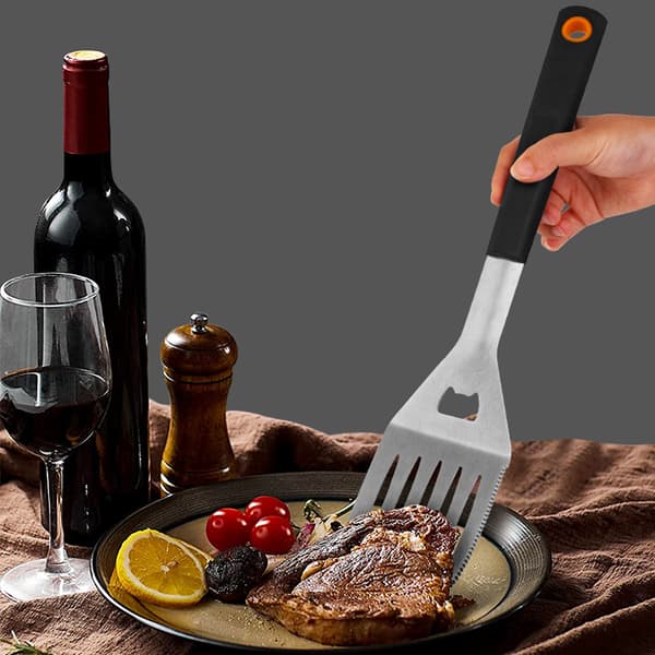 5-piece BBQ Tool Set, Grill, Stainless Steel BBQ Accessories, Camping Grill Utensils