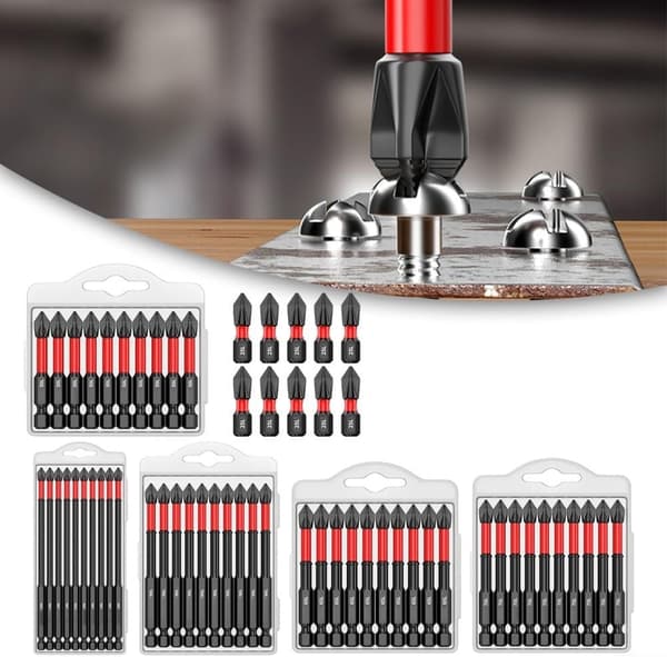 Högt vridmoment Bits PH2 Magnetisk Bitssats 10-pack Skruvmejsel (150mm)