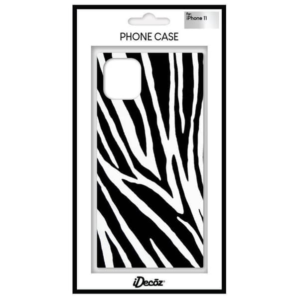 Mobilskal Zebra iPhone 11 Svart, Vit