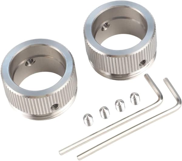 Radiatoradaptere M30 x 1,5 2-pak rustfrit stålventil til RA/Rav/Ravl, med installationshardware