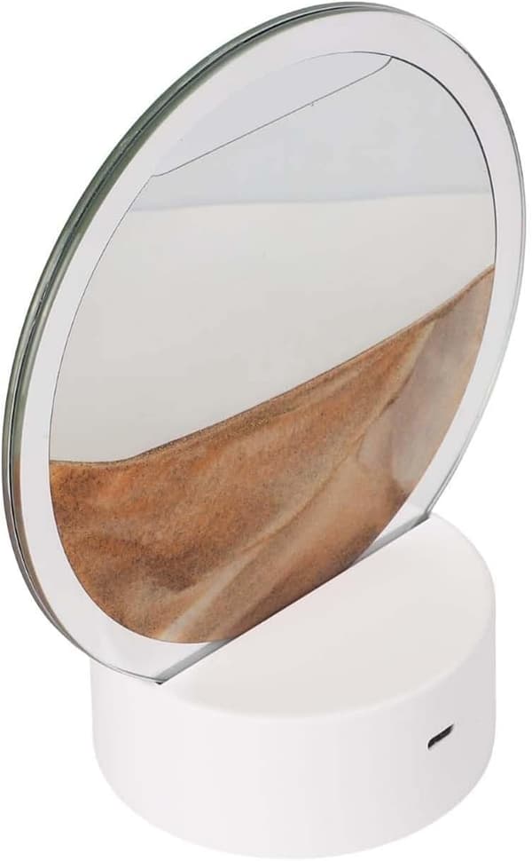 Sand Night 3D Dynamisk Maleri Soverom Og Rom USB Batteri Flytende Lys, Lampe For Stue Med Strøm