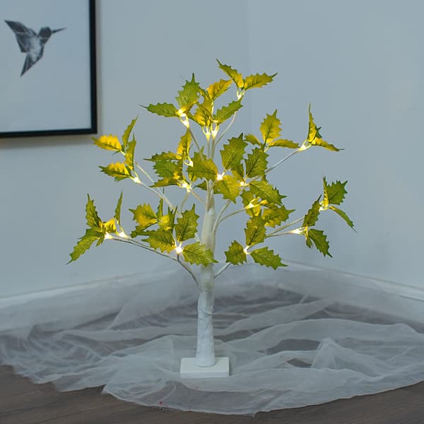 1 pc Table Lamp Romantic Durable Warm Table Lamp LED Maple Tree Shaped Lamp Desk Lamp for Room Gift Home