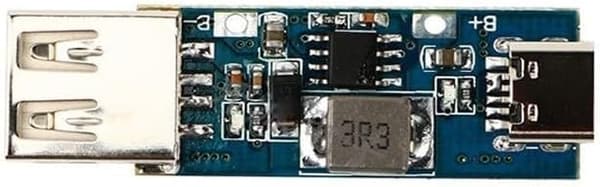 DC-DC Boost til 1A USB-ladekort 4,5 x omformer modul 3V 5V strømforsyning for bærbar elektronikk, 1,45 cm, blå