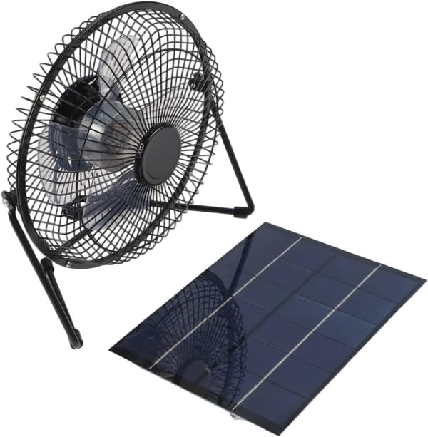 5 ventilatorer 8 tommer USB hønsehuse og drivhuse 2W solpanelkit med til bæredygtig køleløsning