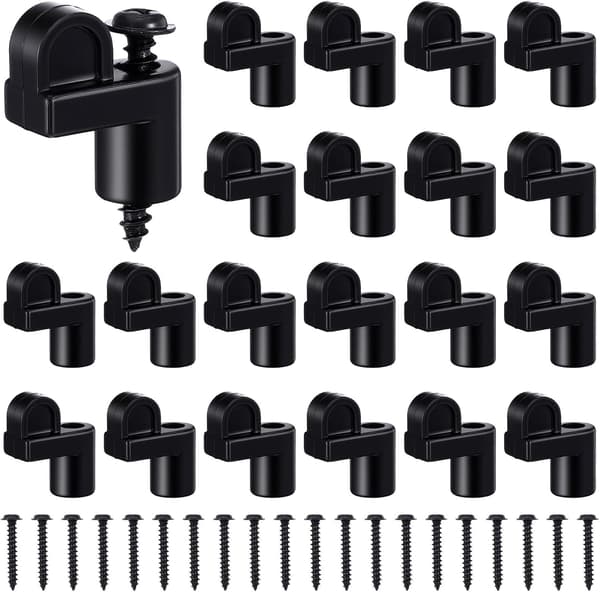 20-pak 3/8 tommer vindue til paneler (sort) sort Black