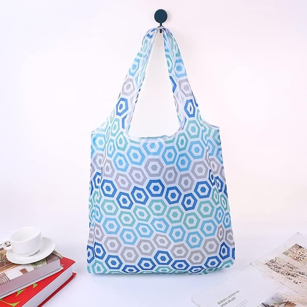 Foldable Shopping Bag 4 Pieces Reusable Large Capacity Portable Daily