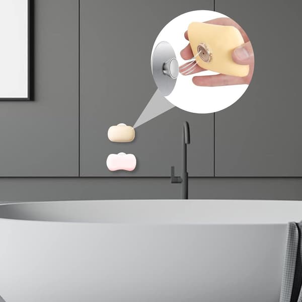 Soap dish - With suction cups - Stainless steel - Self-adhesive soap dish - Soap box - Soap box - Wall-mounted soap dish - Hanging soap dish ...