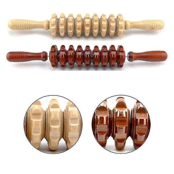 Full Body Massager Wood Roller Trigger Point Recovery Tool Deep Relaxation Equipment A A