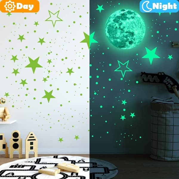 Luminous Wall Decals for a Realistic Starry Night Sky