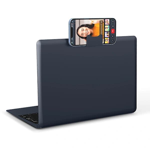 【PP】Creative Phone Holder Laptop Extension Bracket Aluminium Alloy Notebook Screen Magnifier Phone Stand Sand Silver