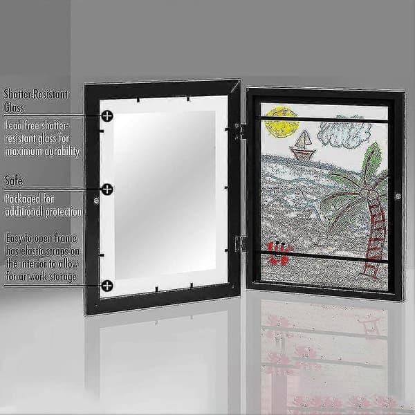 Children's Art Frames Front Opening Easy Change Art Frame Drawings Artwork Picture Frames For Wall Tabletop (FMY)