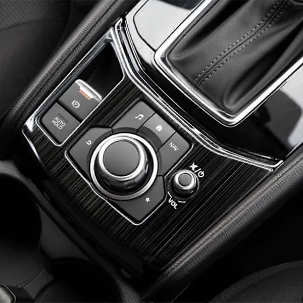 (pow yeah!) 1 Set Car Gear Shift Console Panel Cover Trim Cup Holder Cover Door Window Switch Cover for Mazda CX-5 CX5 2017-2020 LHD