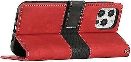 Compatible for iPhone 16 Pro Max Wallet Case, [Stand][Wrist Strap][Card Holder] TPU Inner Protective PU Leather Folio Flip Cover Designed
