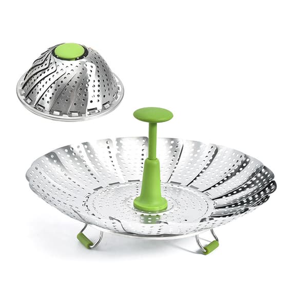 Dampkoger i rustfrit stål, 18 cm dampkoger i rustfrit stål til