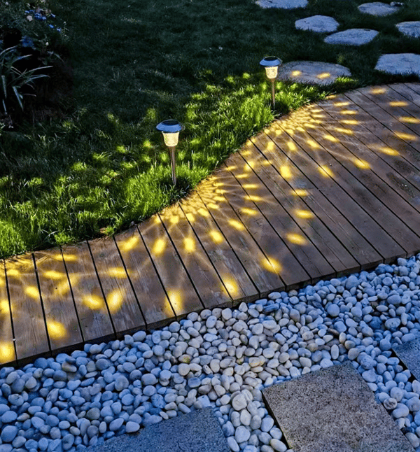 Utendørs camping, solcelleprojeksjonslampe, utendørslampe, vanntett
