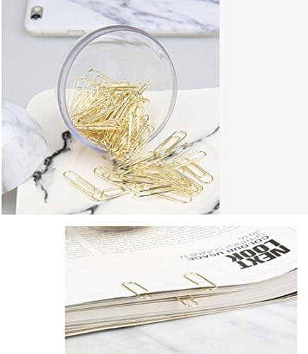 Gullfargede binders i elegant magnetisk marmorhvit bindersholder, 2