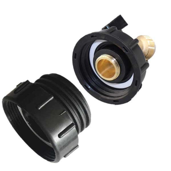 IBC-tankadapter, slangtilslutning